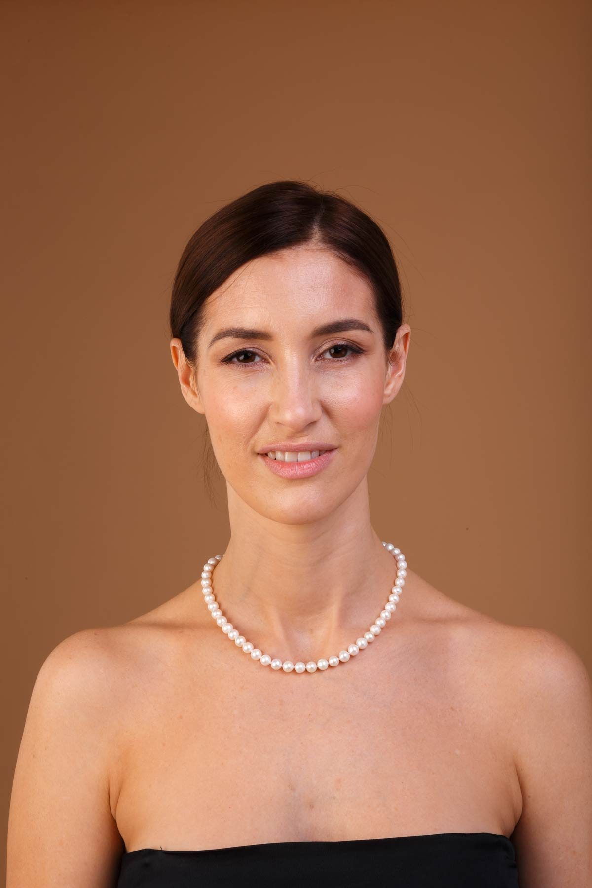 Gaura Pearls Perlenkette weiß, rund, 9 günstig online kaufen