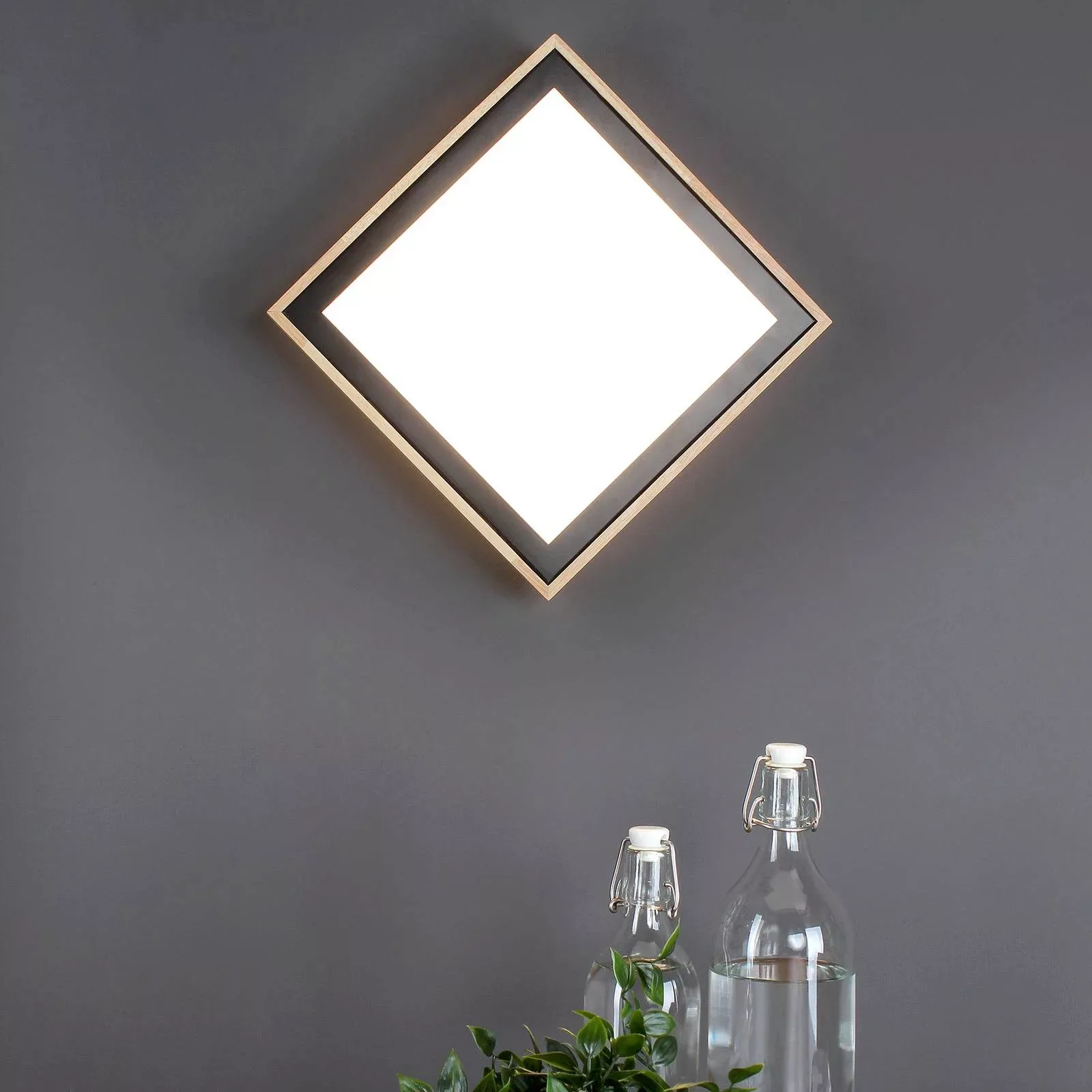 LED-Deckenleuchte Solstar eckig 28,5 x 28,5 cm günstig online kaufen