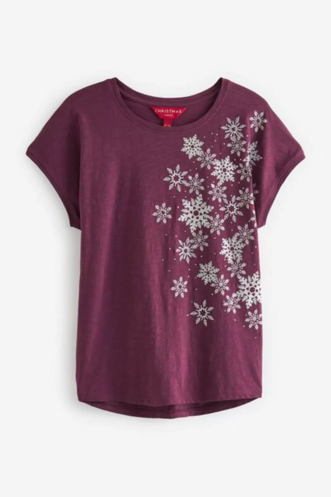 Next T-Shirt T-Shirt mit Weihnachtsgrafik (1-tlg) günstig online kaufen
