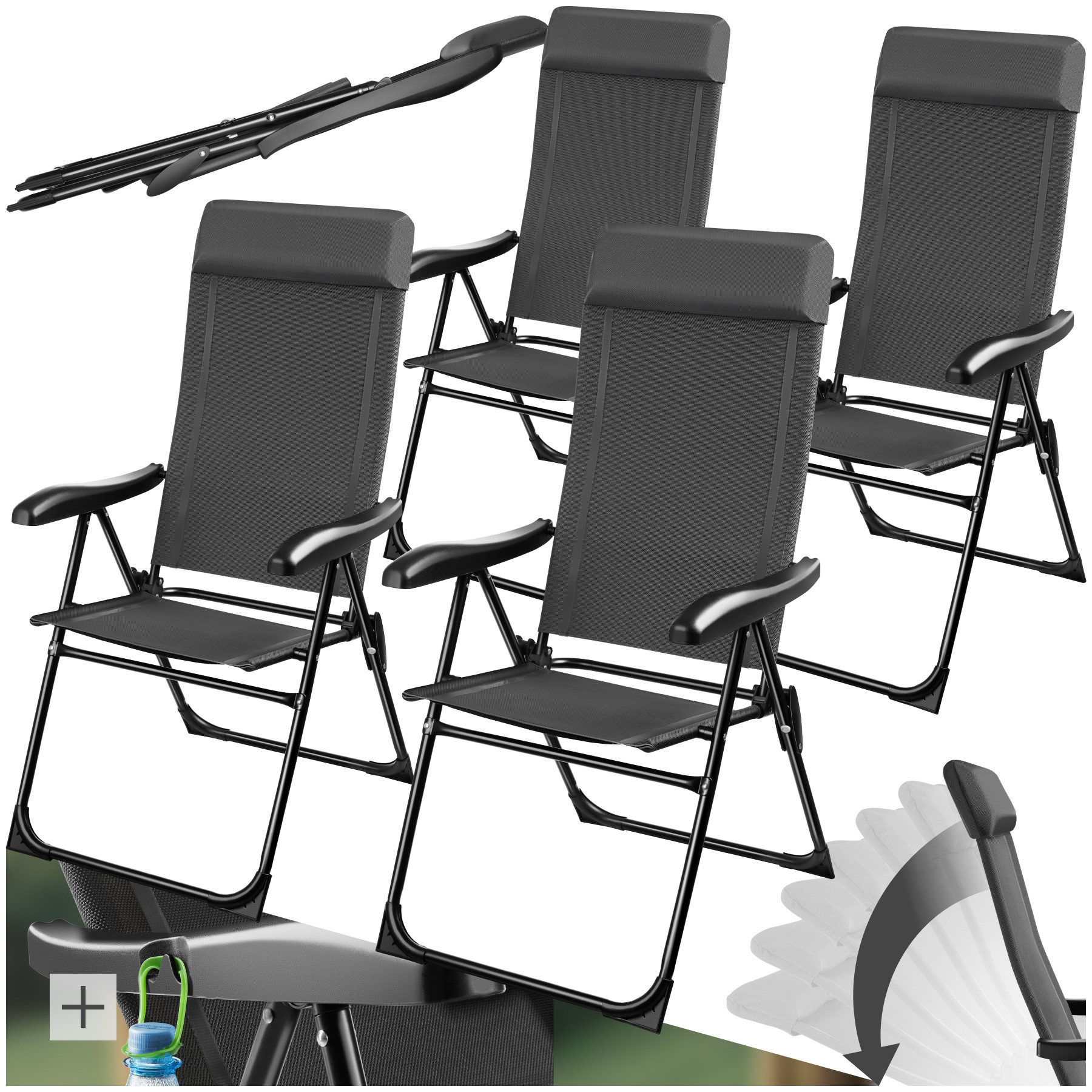 tectake Campingstuhl Müritz (Set., 4 St), günstig online kaufen