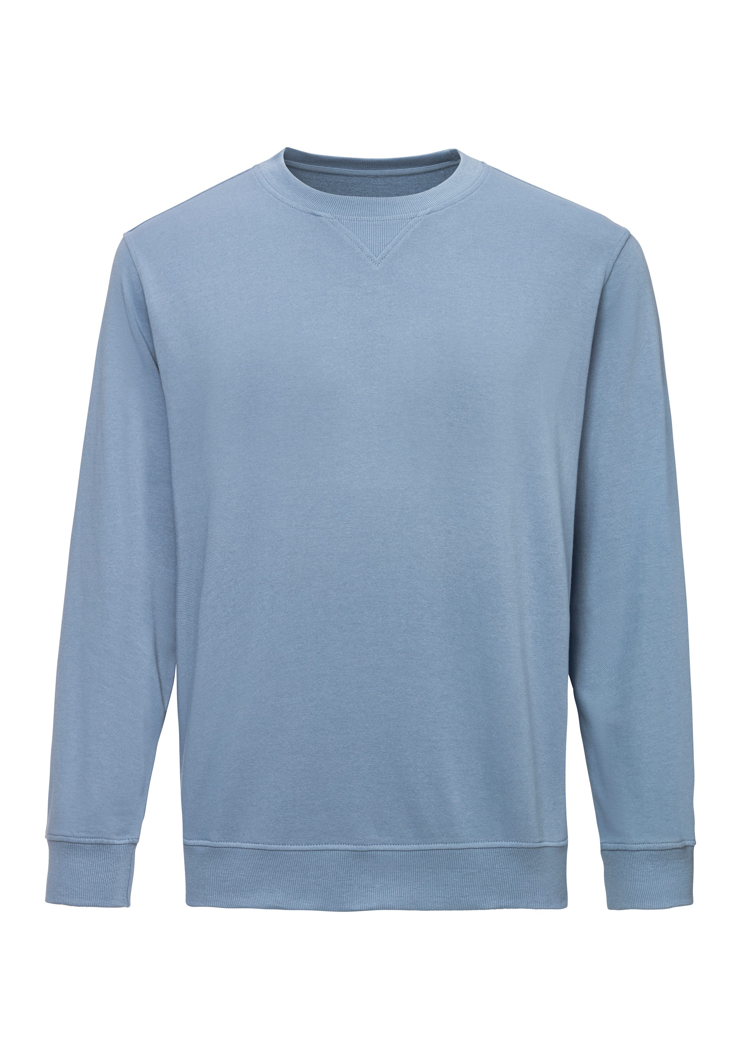 KangaROOS Sweatshirt "mit coolem Rippeinsatz am Ausschnitt vorn" günstig online kaufen
