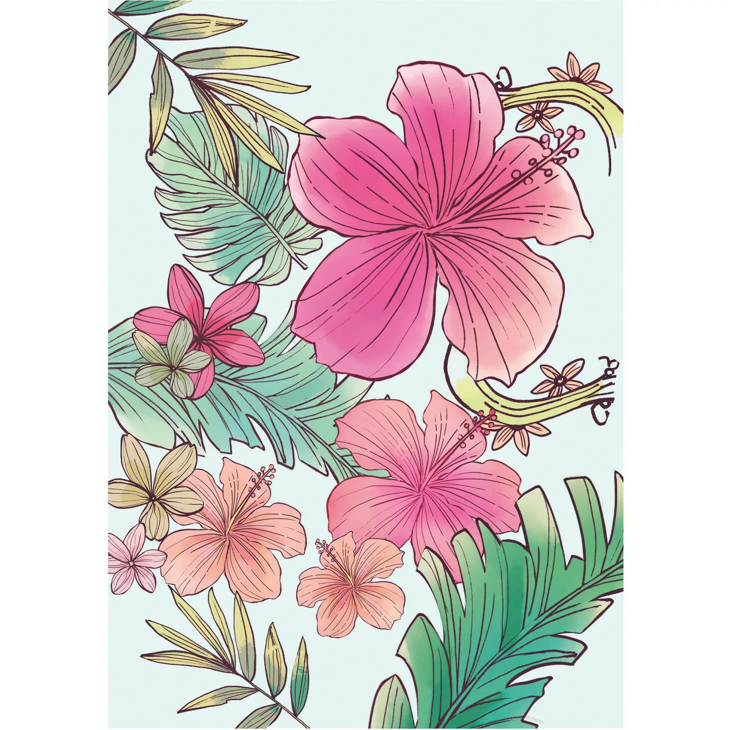 Komar Wandbild Ariel Flowers 30 x 40 cm günstig online kaufen