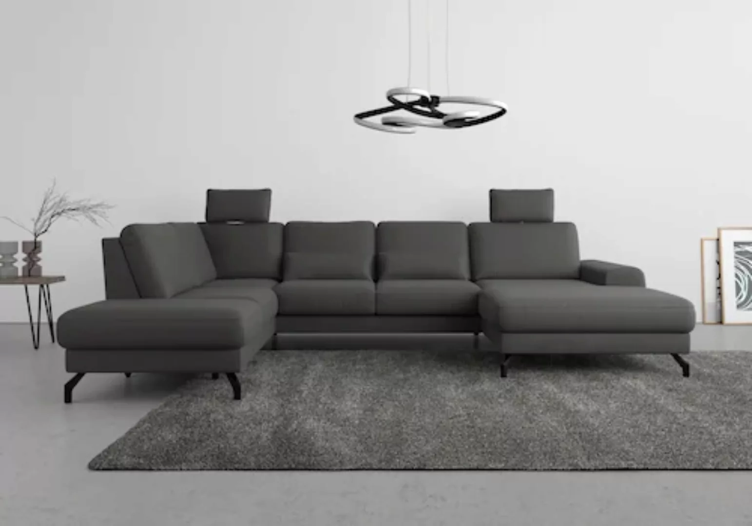 sit&more Wohnlandschaft "Cinturo U-Form", inklusive Sitztiefenverstellung u günstig online kaufen
