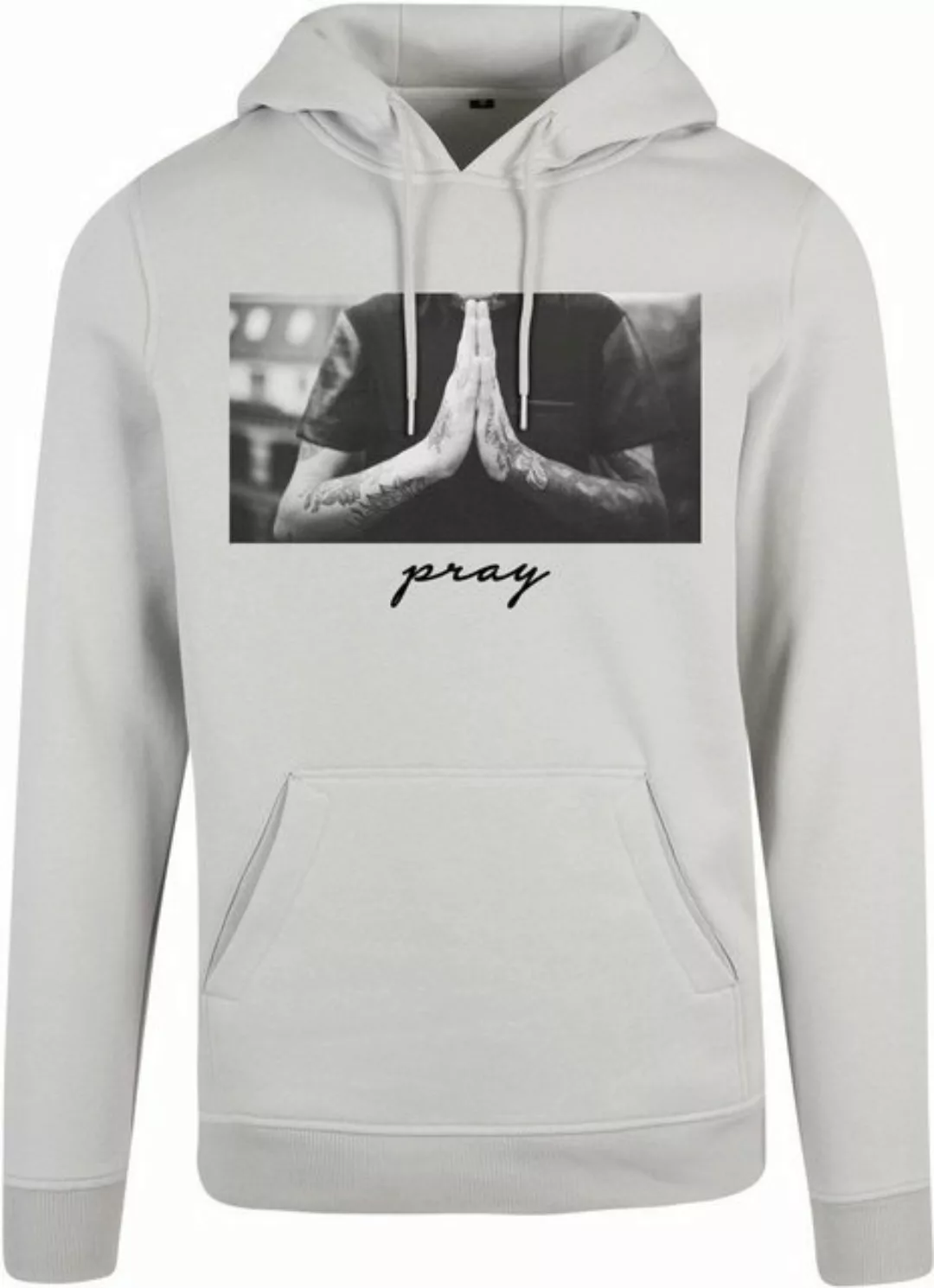 Mister Tee Kapuzenpullover MT275 - Pray Hoody lightasphalt M günstig online kaufen