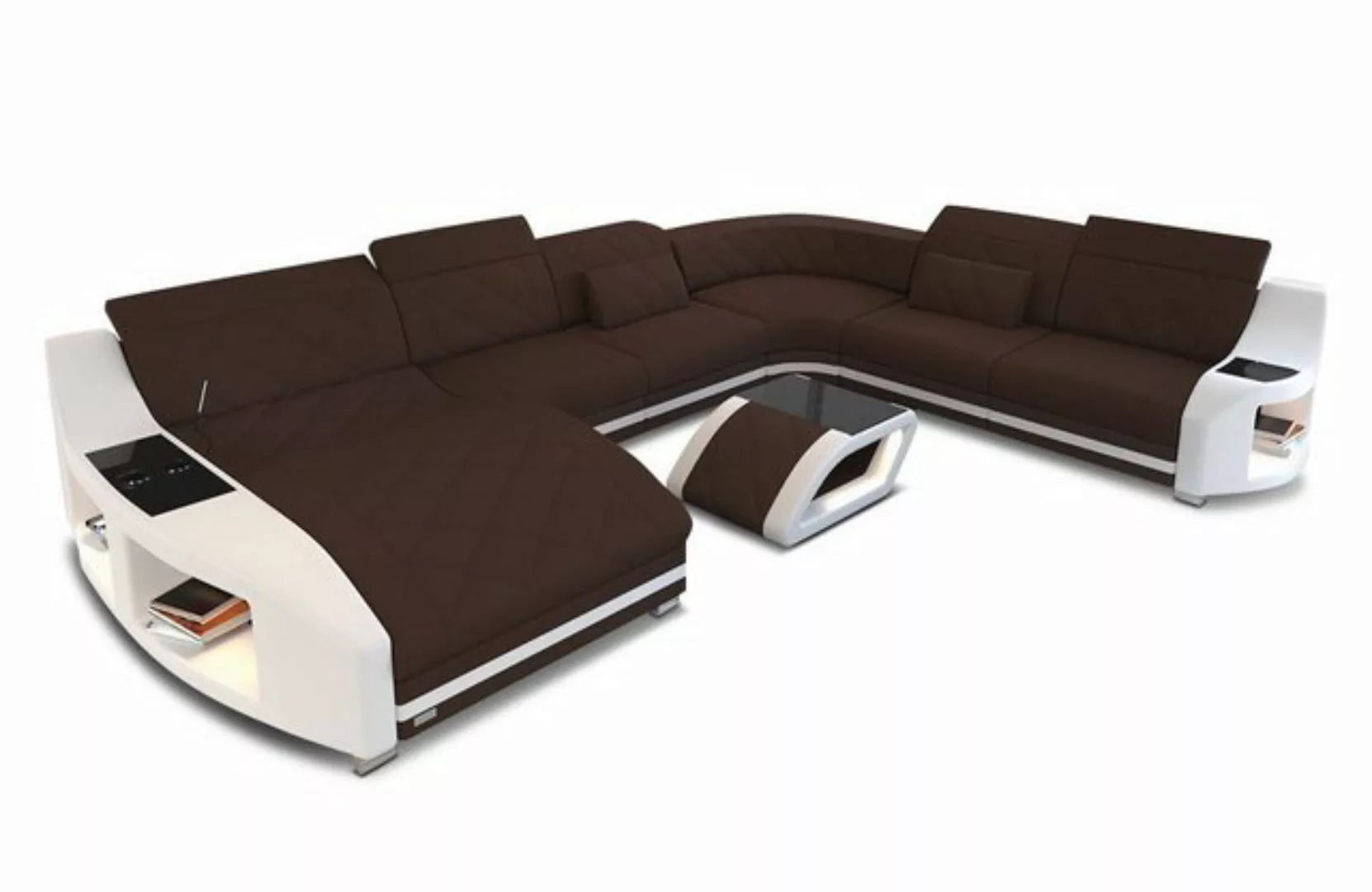 Sofa Dreams Wohnlandschaft Designersofa Polsterstoff Sofa Swing XXL M Mikro günstig online kaufen