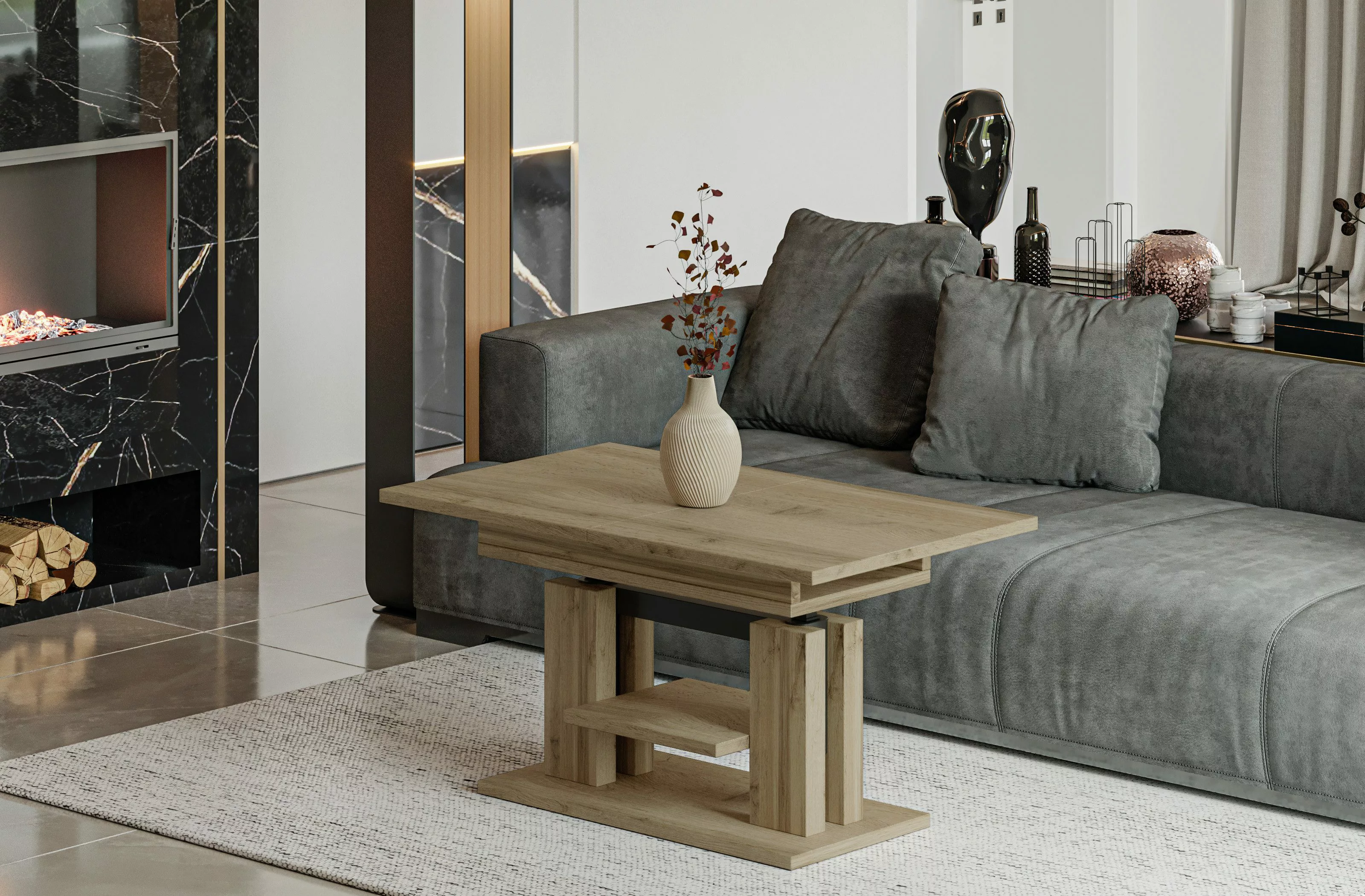Endo-Moebel Couchtisch Endo Couchtisch Iso 110 günstig online kaufen