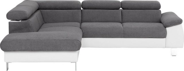 COTTA Ecksofa "Komaris L-Form", inklusive Kopf- bzw. Rückenverstellung, wah günstig online kaufen