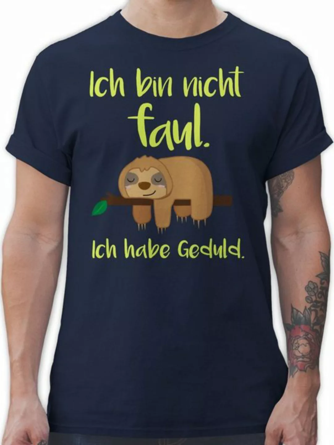 Shirtracer T-Shirt Ich bin nicht faul farbig Sprüche Statement mit Spruch günstig online kaufen