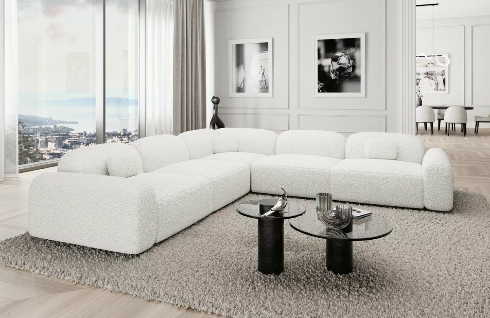 Sofa Dreams Ecksofa Stoff Eckcouch Polstersofa Luxus Eck Couch Barcelona L günstig online kaufen