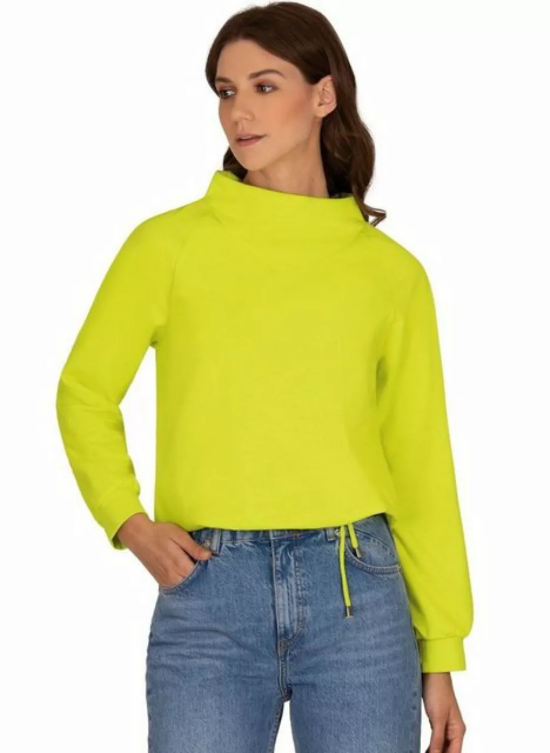 Trigema Sweatshirt TRIGEMA Sweatshirt mit modischem Kragen günstig online kaufen