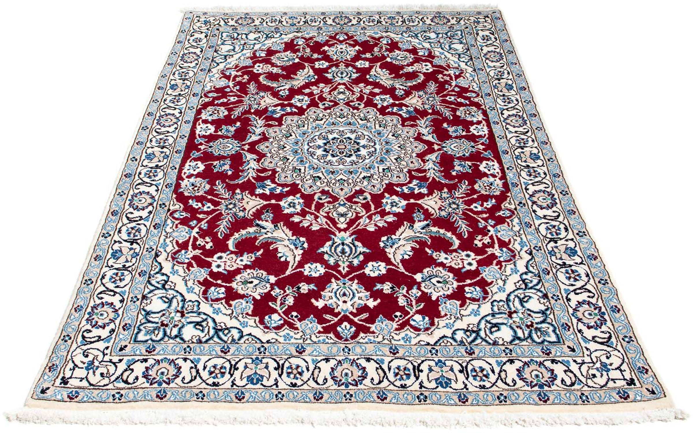 morgenland Orientteppich »Perser - Nain - Royal - 187 x 112 cm - dunkelrot« günstig online kaufen