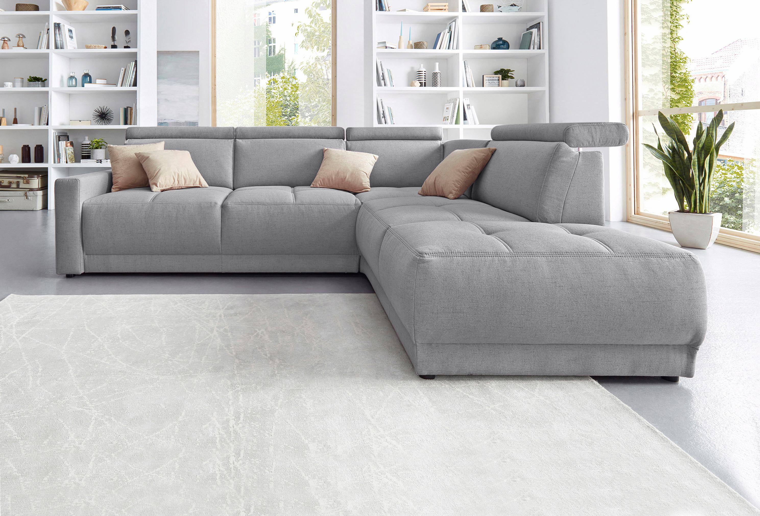 DOMO collection Ecksofa "Ava, moderne Sitzheftung mit toller Doppelnaht, ko günstig online kaufen