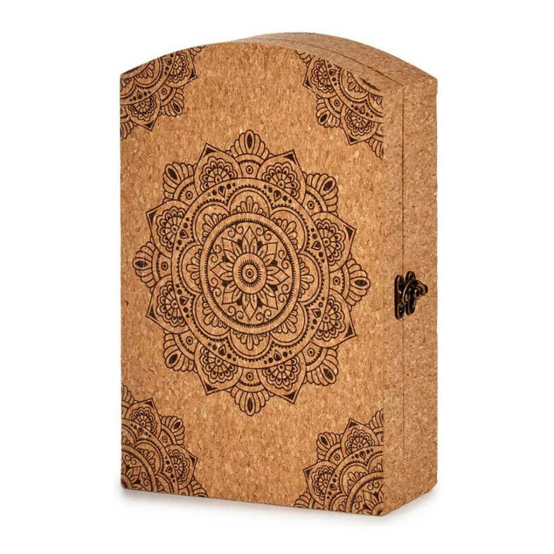 Schlüsselschrank Mandala Braun Mdf Kork (20 X 7,5 X 29 Cm) günstig online kaufen