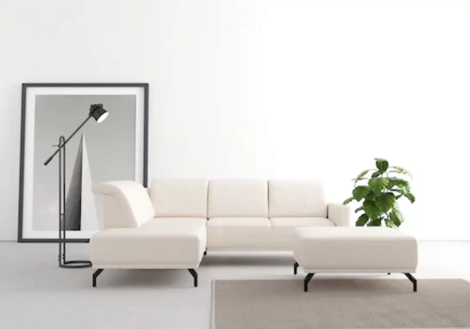 sit&more Ecksofa »Bailando L-Form«, wahlweise mit Kopfteilverstellung und V günstig online kaufen