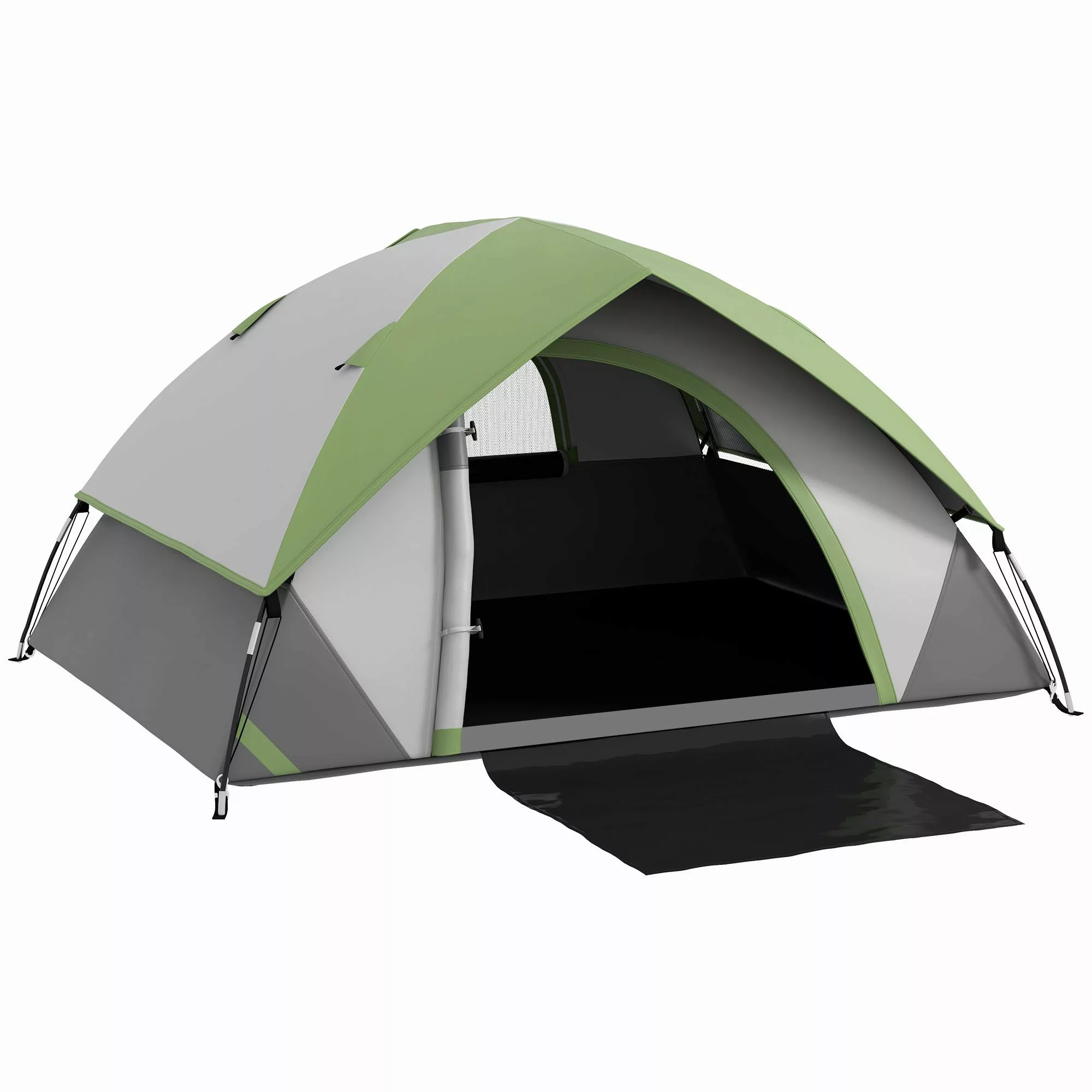 Outsunny Kuppelzelt mit Tür&Fenster, Packtasche, Personen: günstig online kaufen