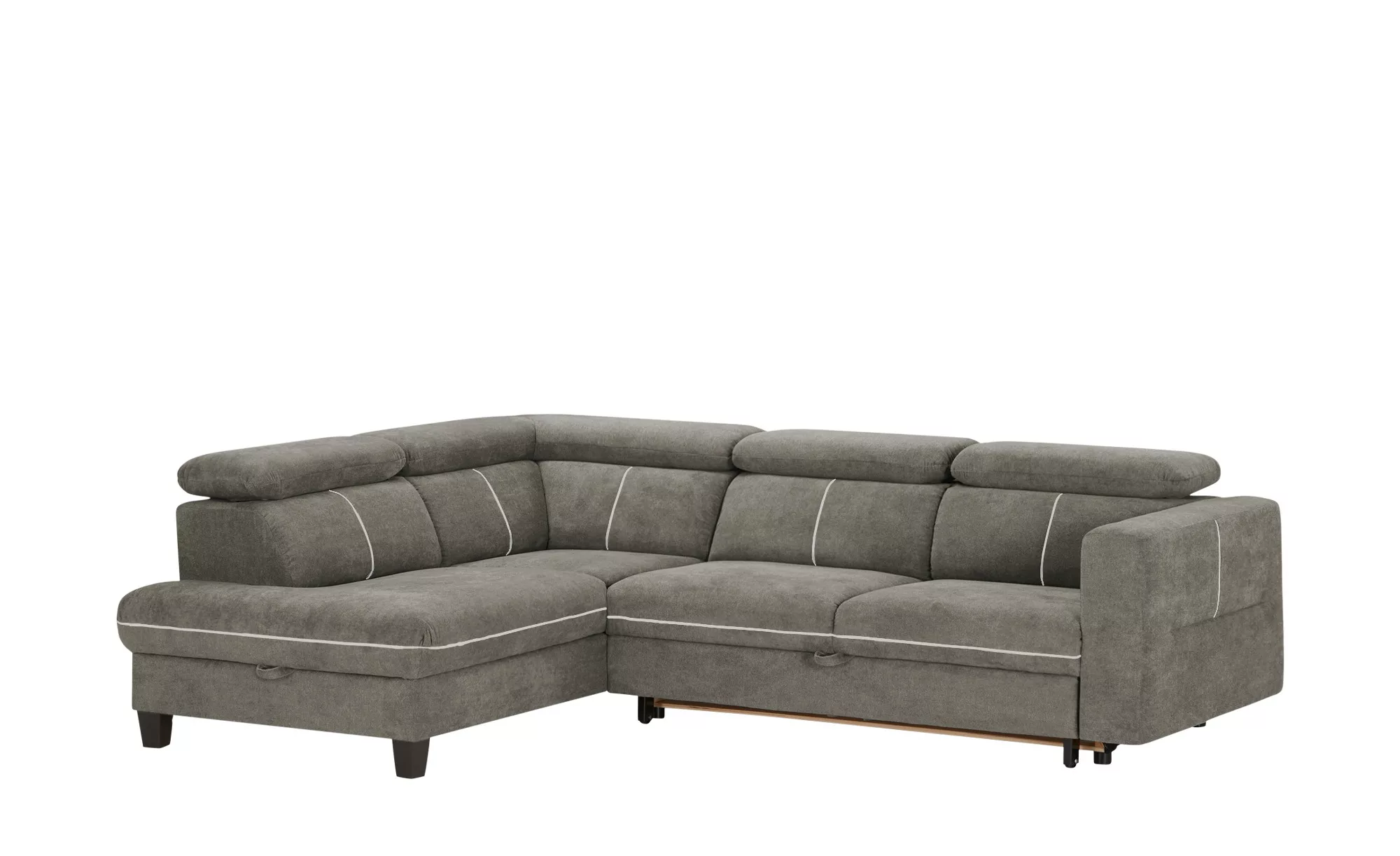 Ecksofa  Zante ¦ grau ¦ Maße (cm): B: 253 H: 95 T: 190.0 Polstermöbel > Sof günstig online kaufen