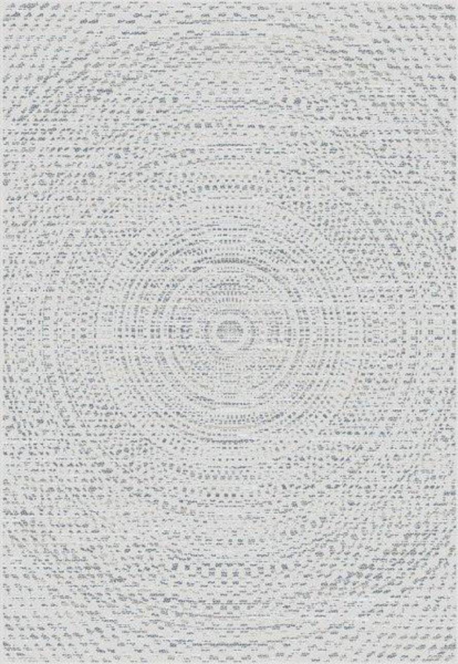 Teppich Breeze Circles wool/cliff grey 200x290cm, 200 x 290 cm günstig online kaufen