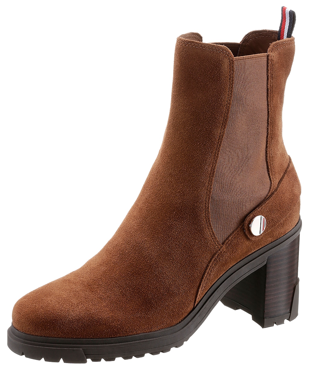 Tommy Hilfiger Chelseaboots "OUTDOOR HIGH HEEL BOOT", mit Zierriegel günstig online kaufen