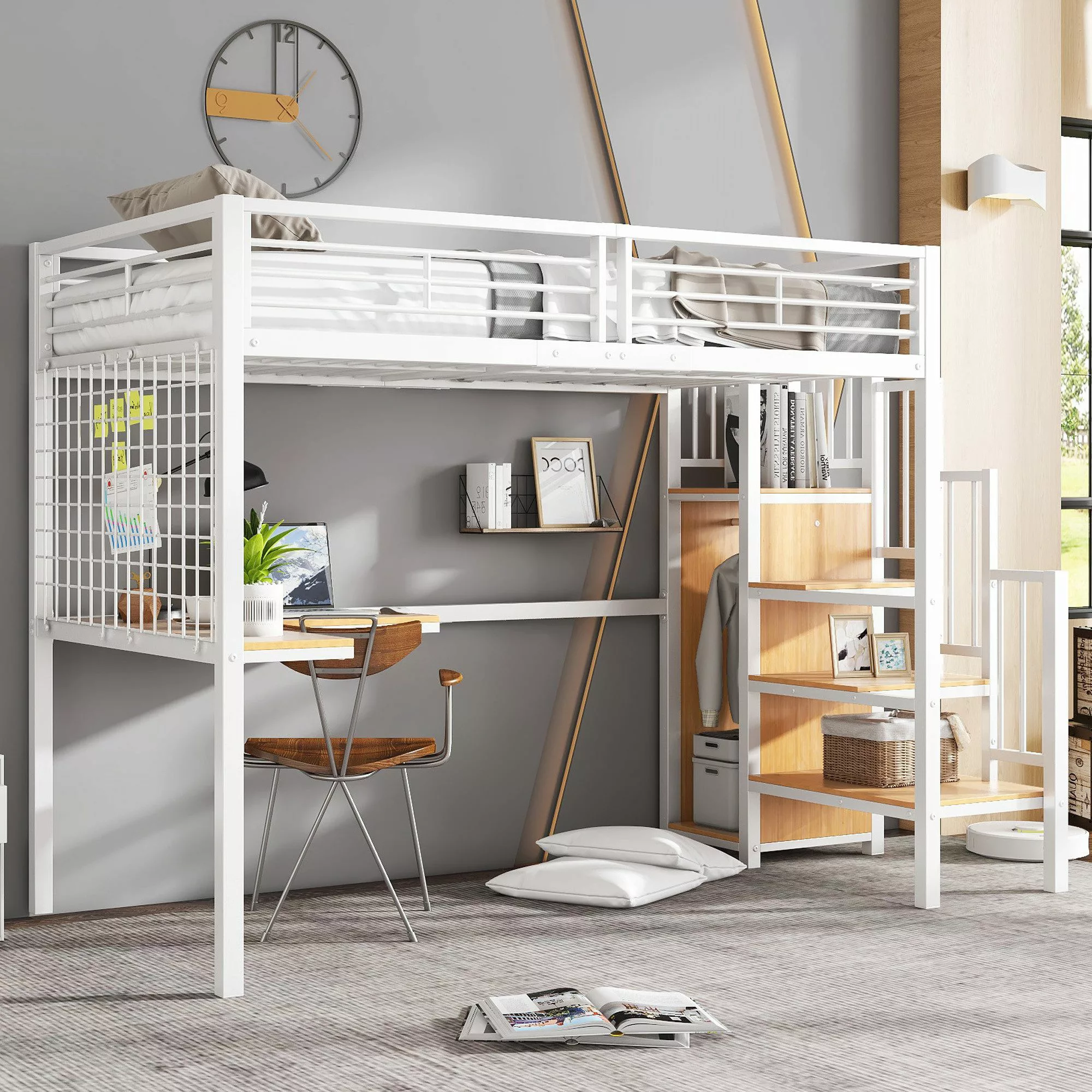 Merax Hochbett (1-St) Etagenbett 90x200 mit günstig online kaufen