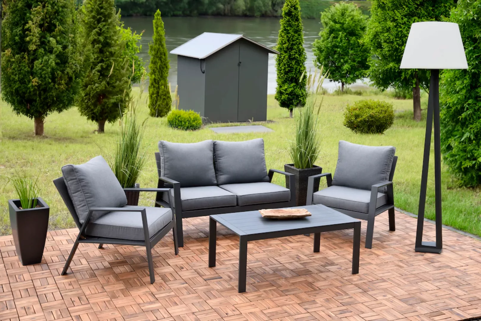 Garden Pleasure Garten-Essgruppe "VICTORIA", (4 tlg.) günstig online kaufen