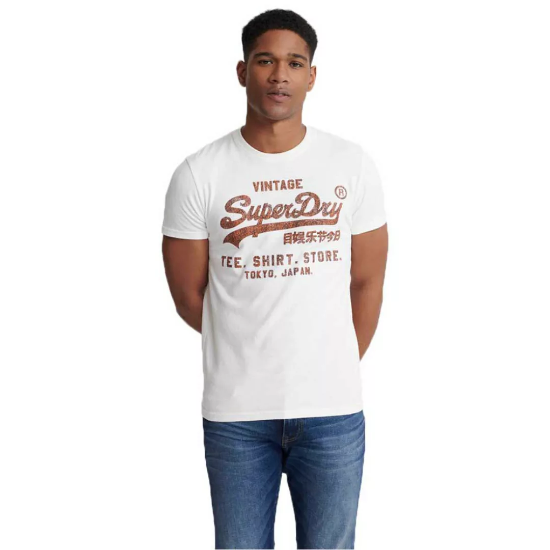 Superdry Vintage Logo Shop Bonded Kurzarm T-shirt XS Desert Bone günstig online kaufen