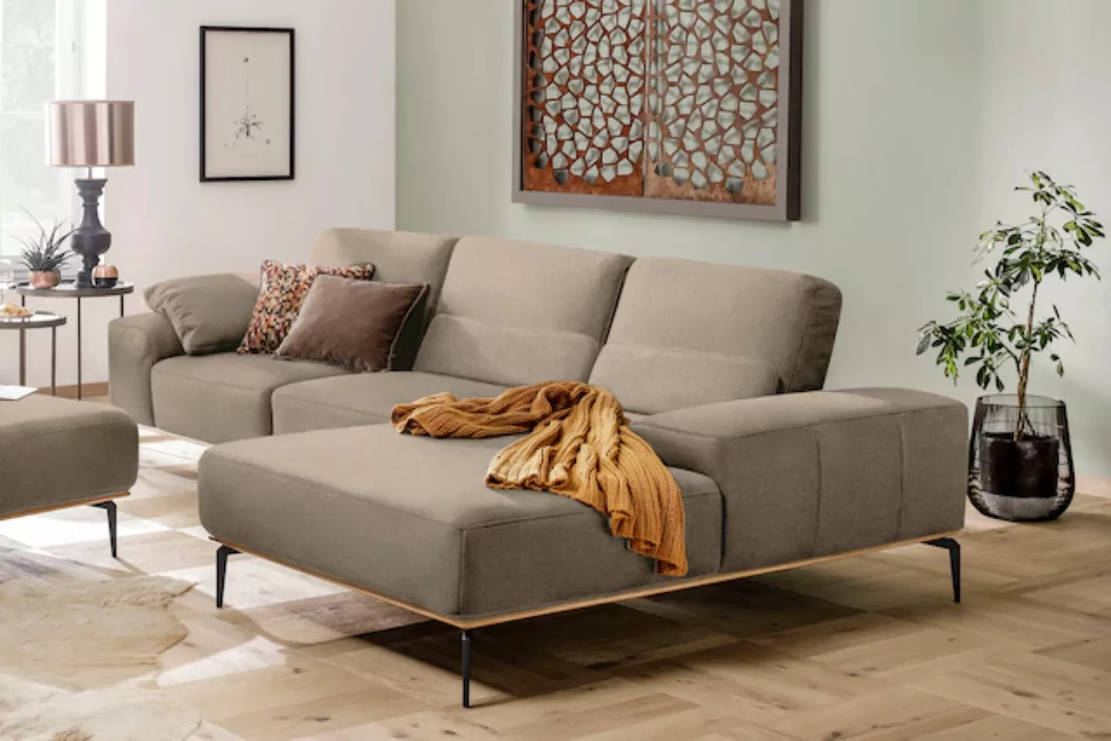 W.SCHILLIG Ecksofa "run, Designsofa mit tollem Sitzkomfort, bequem, L-Form" günstig online kaufen