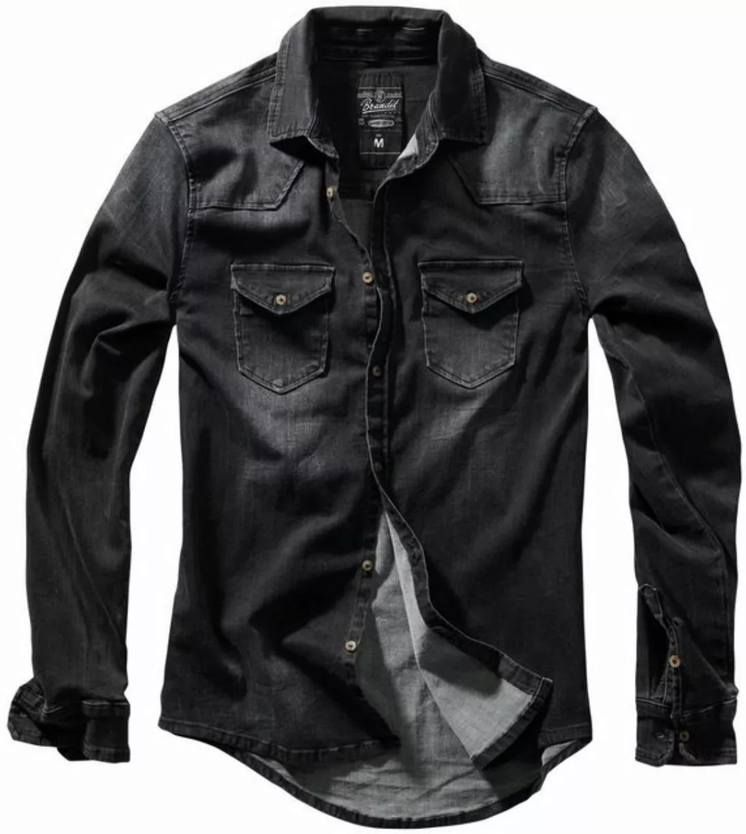 Brandit Jeanshemd Riley Denim Shirt Long Sleeve black Gr. S günstig online kaufen