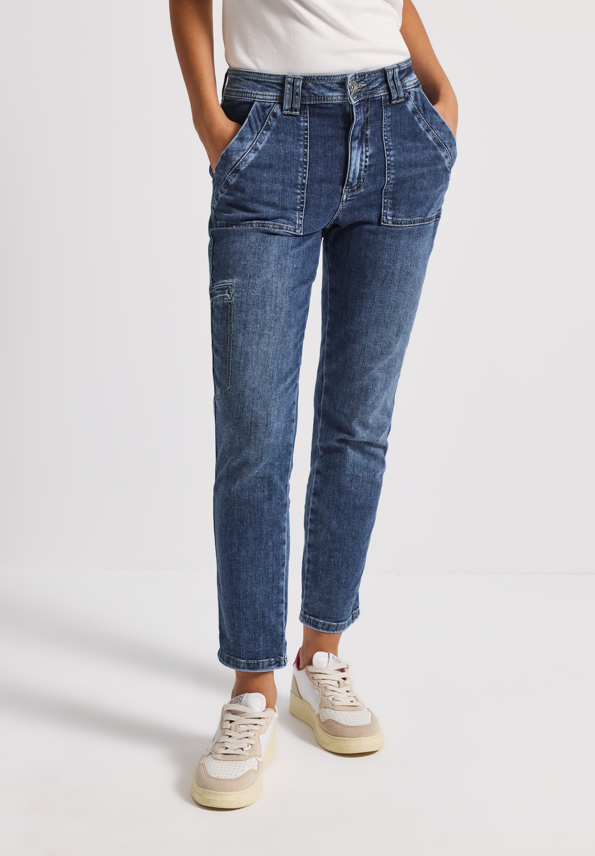 STREET ONE Gerade Jeans, Middle Waist günstig online kaufen