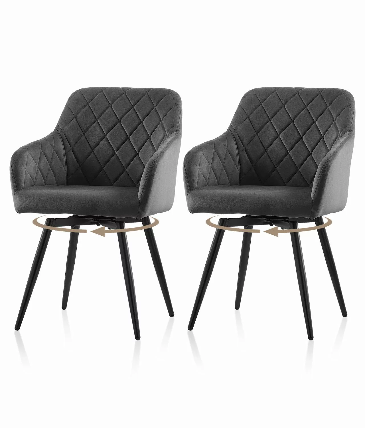 Ofcasa Esszimmerstuhl Drehstuhl (2er Set), Gepolsterter günstig online kaufen