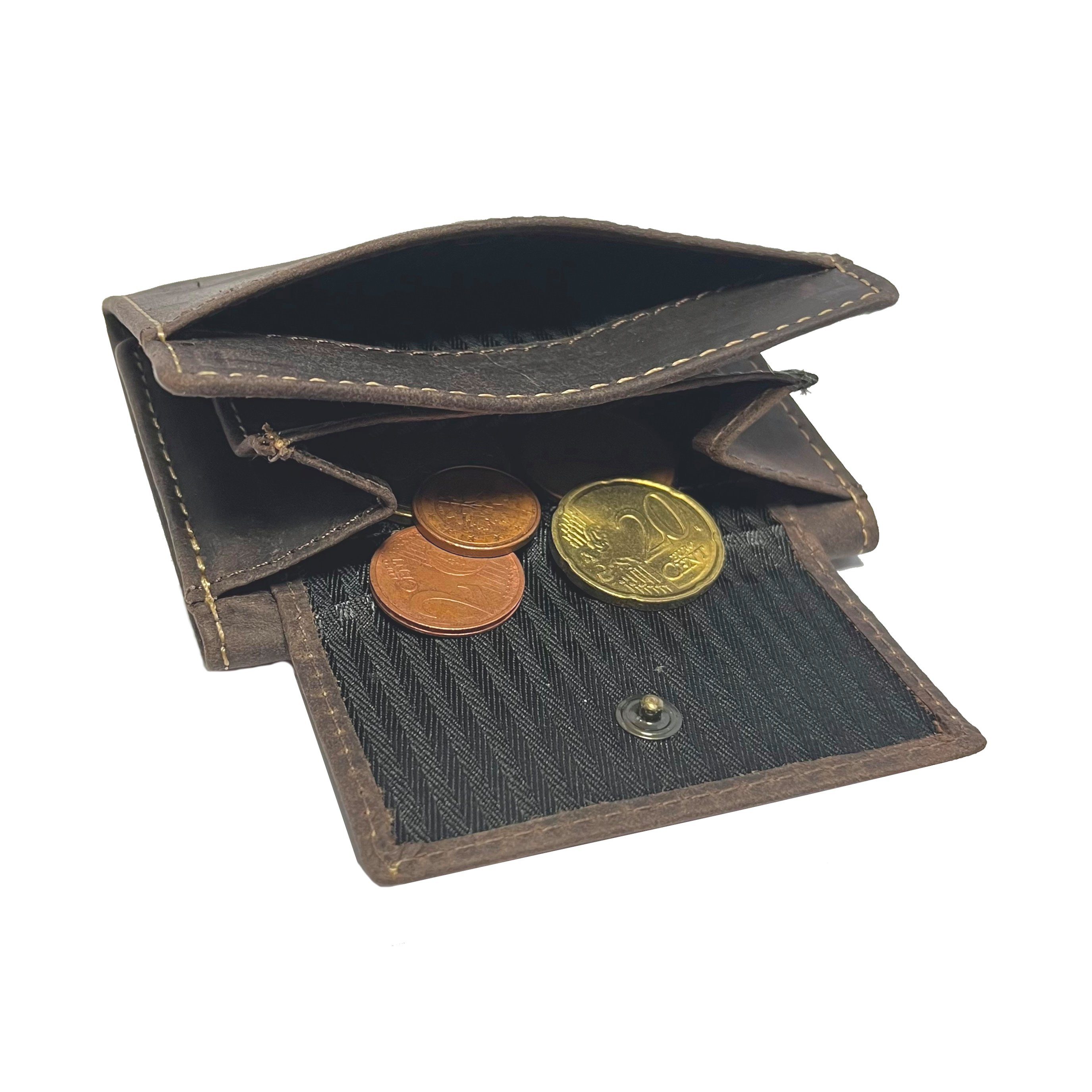 Buffalo Hill Mini Geldbörse,Büffelleder Portemonnaie >7 günstig online kaufen