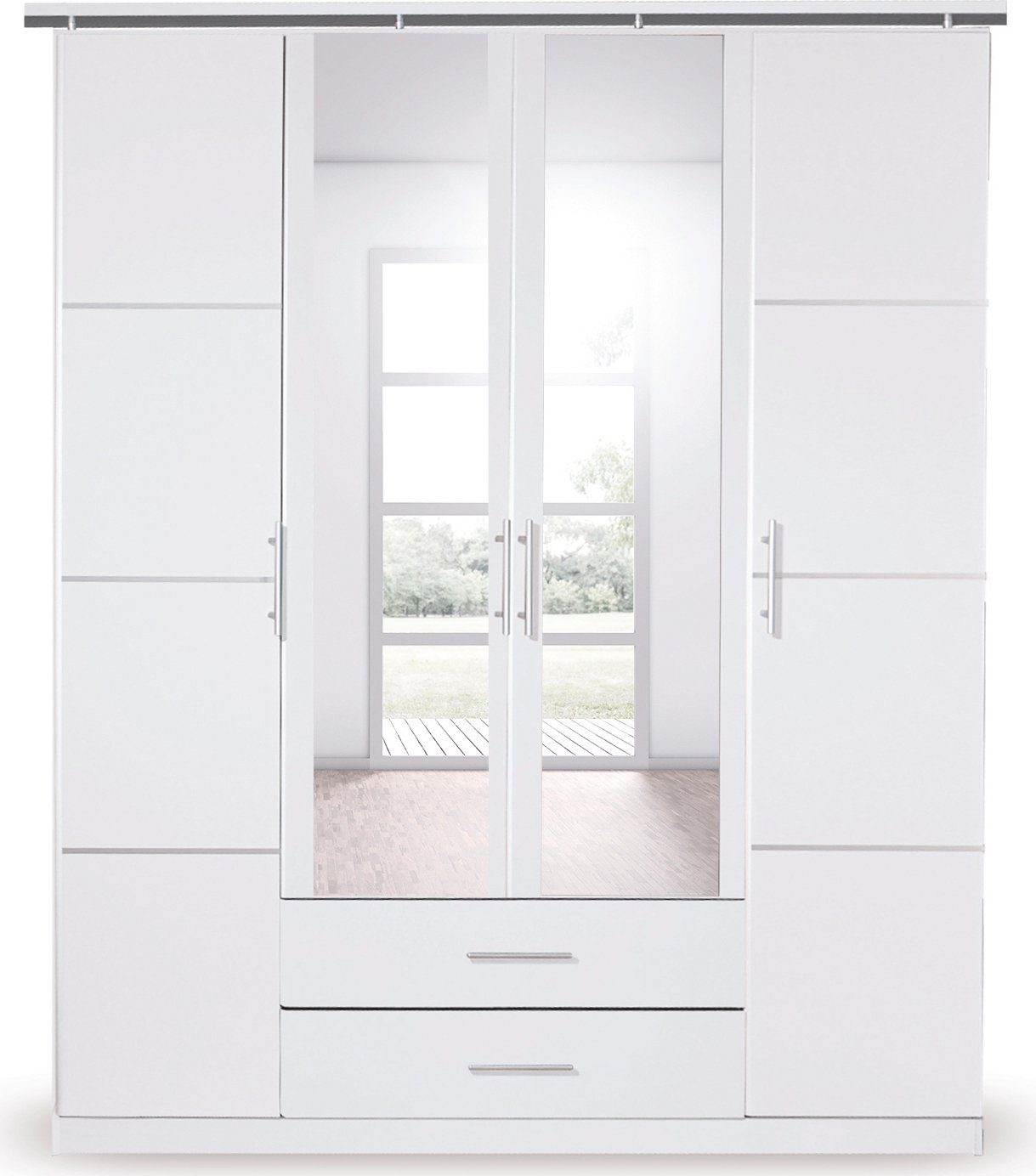 rauch Drehtürenschrank "Micro", mit eleganten Aufleistungen und praktischen günstig online kaufen