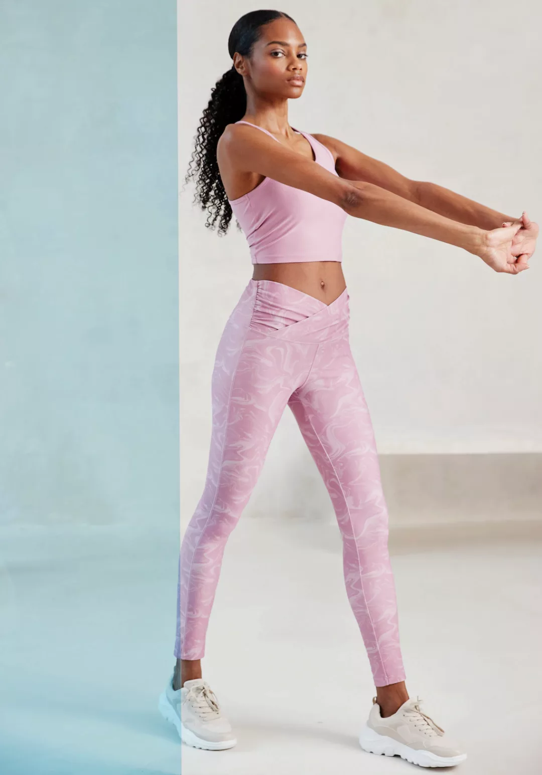 LASCANA ACTIVE Funktionsleggings "-Sportleggings", im Allover-Druck günstig online kaufen