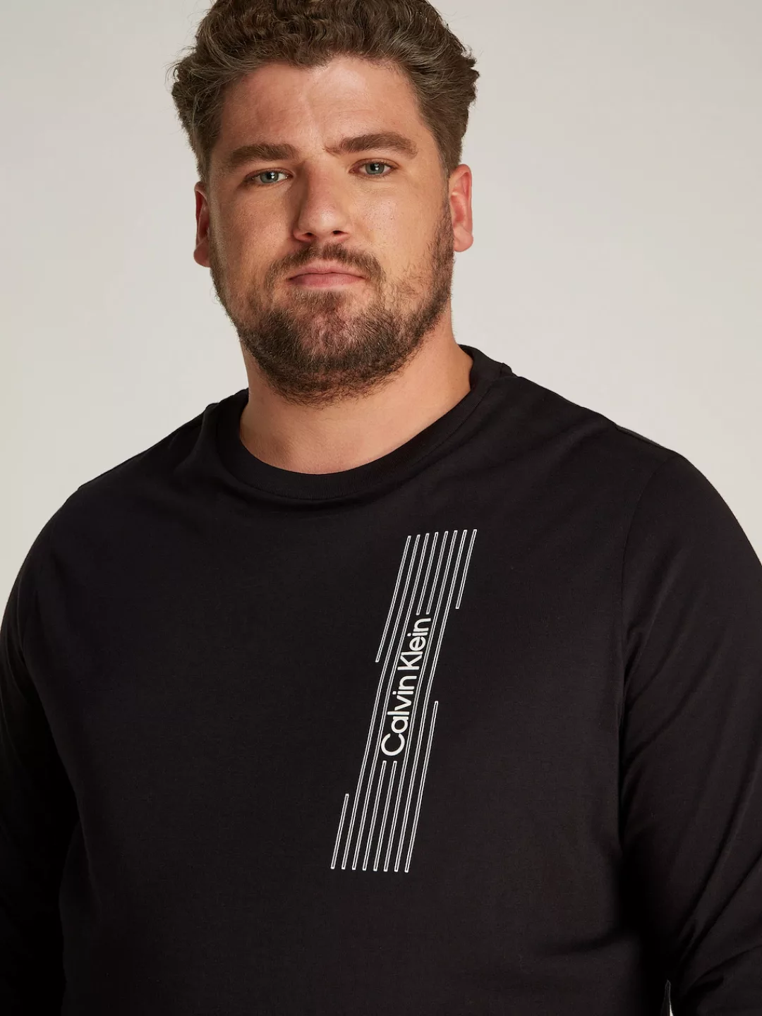 Calvin Klein Big&Tall Langarmshirt "BT HORIZONTAL LOGO LS T-SHIRT", in Groß günstig online kaufen