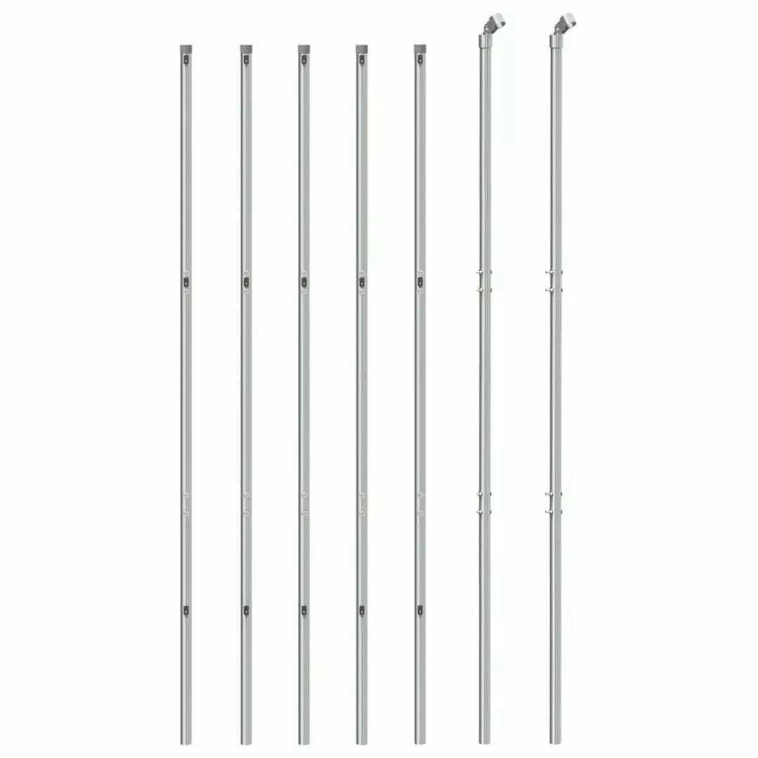 vidaXL Gartenzaun Maschendrahtzaun Silbern 1,4x10 m, günstig online kaufen