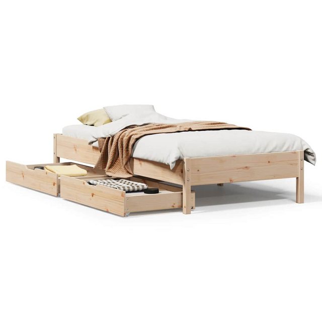 vidaXL Bett, Massivholzbett ohne Matratze 90x200 Kiefernholz günstig online kaufen