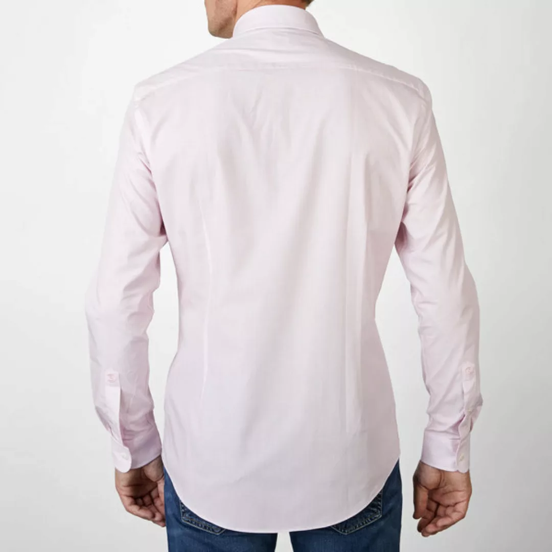 Nachhaltige Langarm Herren Hemd Apple Und Pink Business günstig online kaufen