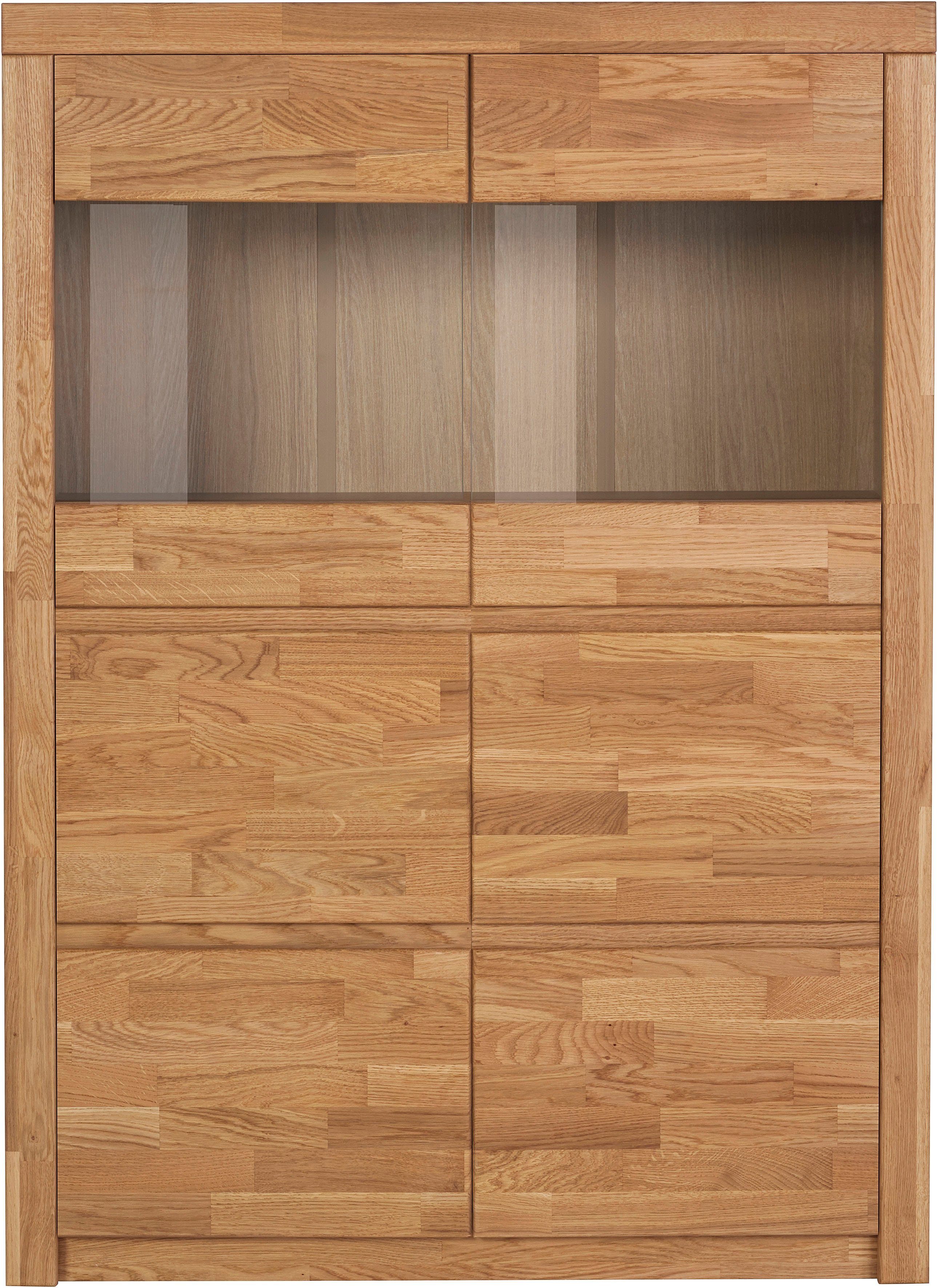 Home affaire Highboard "Silkeborg", schöne grifflose Optik, teilmassiv günstig online kaufen
