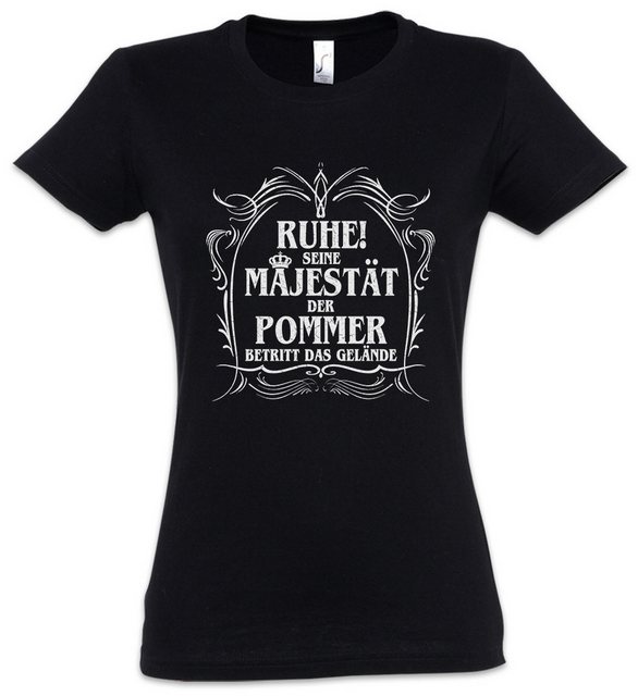 Urban Backwoods Print-Shirt Seine Majestät Der Pommer Damen T-Shirt Mecklen günstig online kaufen