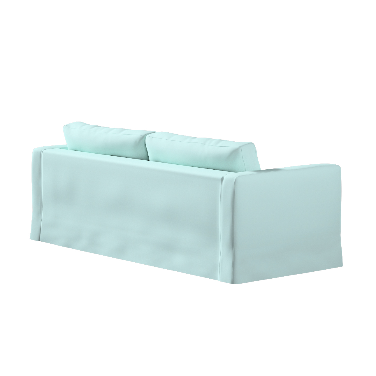 Bezug für Karlstad 3-Sitzer Sofa nicht ausklappbar, lang, hellblau, Bezug f günstig online kaufen