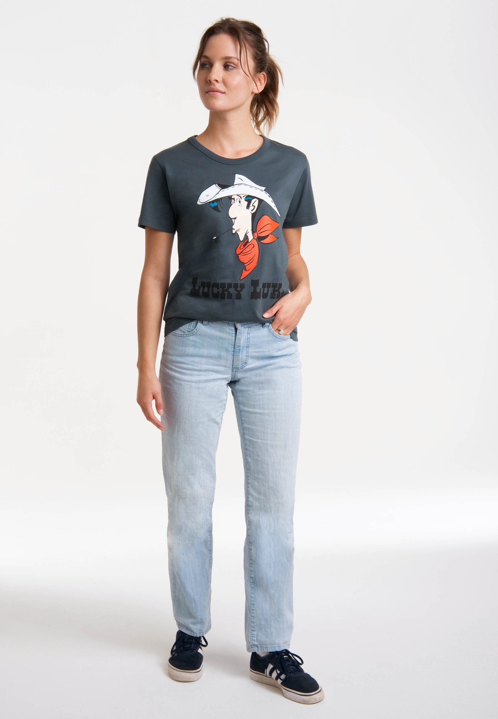 LOGOSHIRT T-Shirt Lucky Luke - Portrait mit lizenziertem Print günstig online kaufen