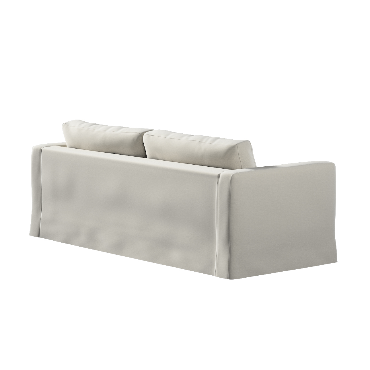 Bezug für Karlstad 3-Sitzer Sofa nicht ausklappbar, lang, grau, Bezug für S günstig online kaufen