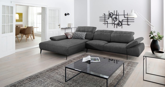 W.SCHILLIG Ecksofa "levi, Designsofa, elegant und zeitlos, bequem, L-Form", günstig online kaufen