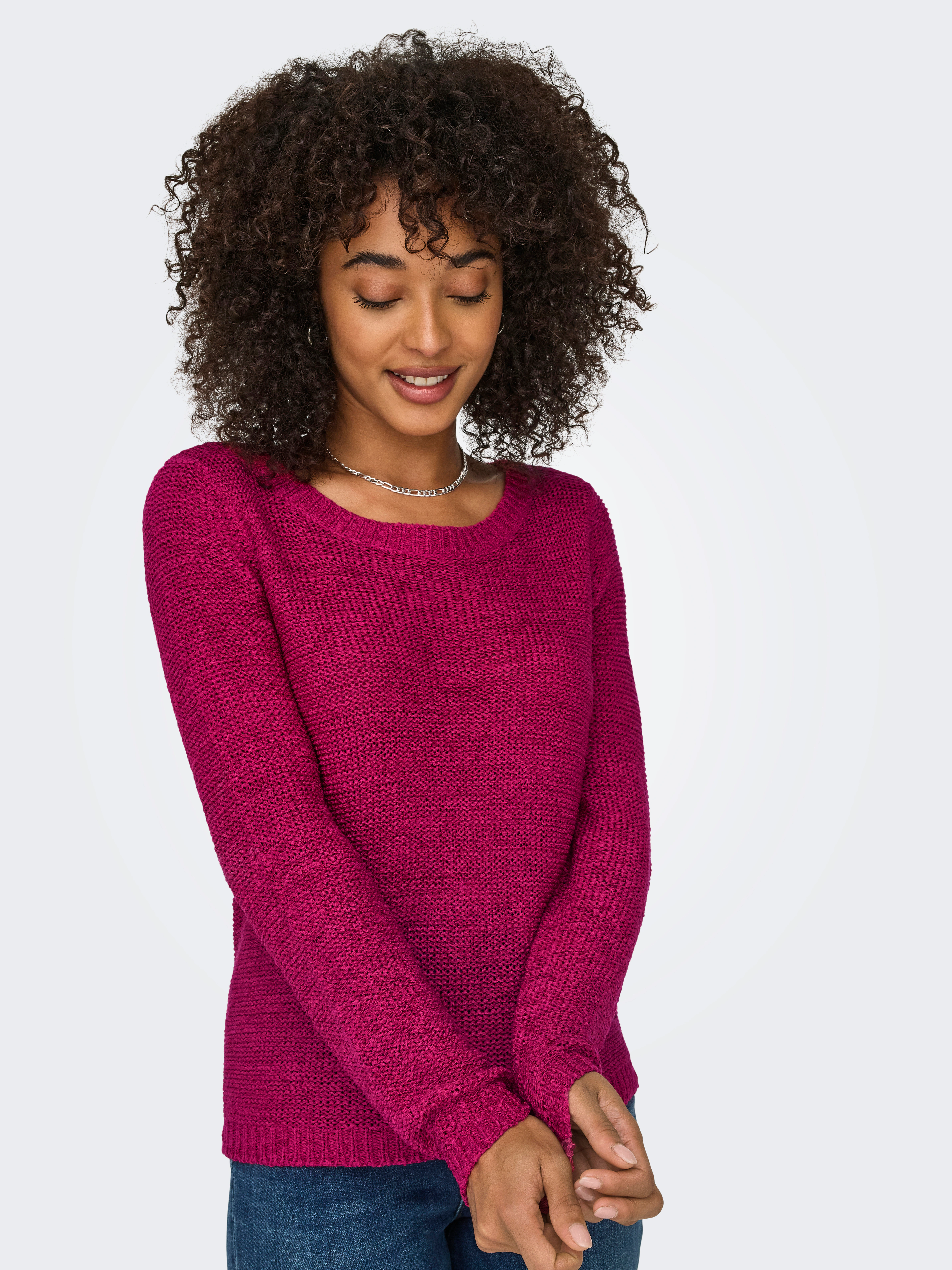 ONLY Strickpullover "ONLGEENA XO L/S PULLOVER KNT NOOS", mit Rundhalsaussch günstig online kaufen