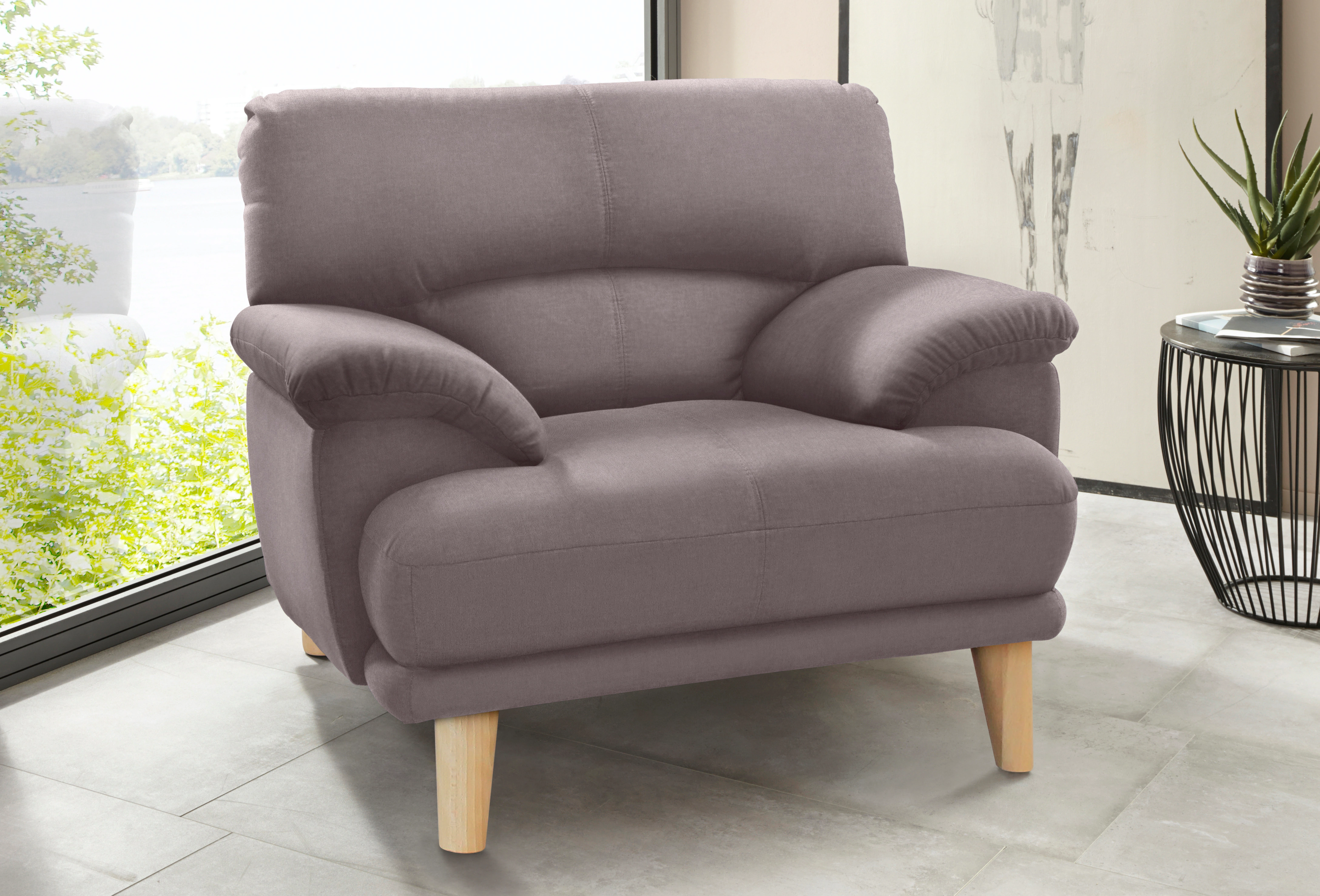 TRENDMANUFAKTUR Sessel "Cecilia, Loungesessel, italienisches Design, bequem günstig online kaufen