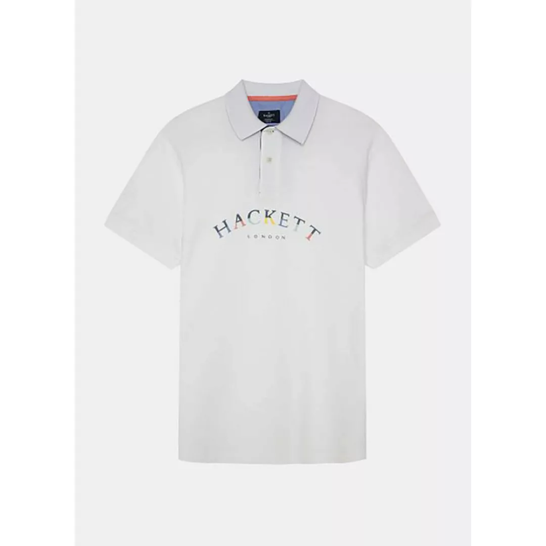 Hackett Color Logo Kurzarm-poloshirt XS White günstig online kaufen