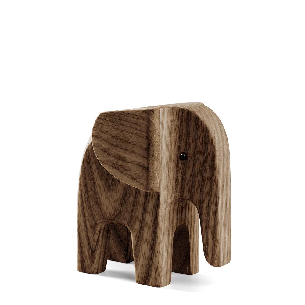 Hochwertige Dekofigur Elefant Esche getönt gebeizt 4 x 7,7 cm günstig online kaufen