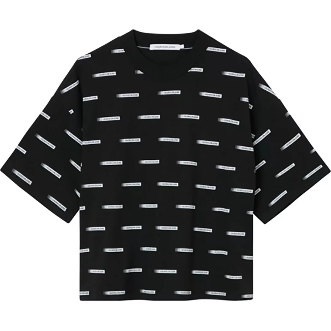 Calvin Klein Jeans All Over Print Kurzärmeliges T-shirt S Institutional Log günstig online kaufen