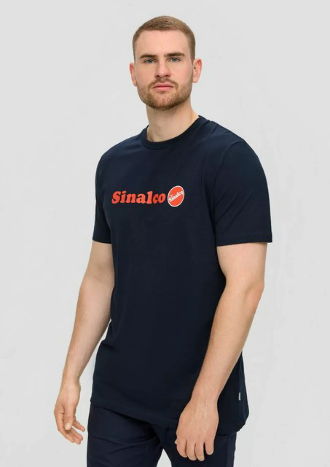 s.Oliver Kurzarmshirt T-Shirt aus Baumwoll-Jersey mit Sinalco®-Print Artwor günstig online kaufen