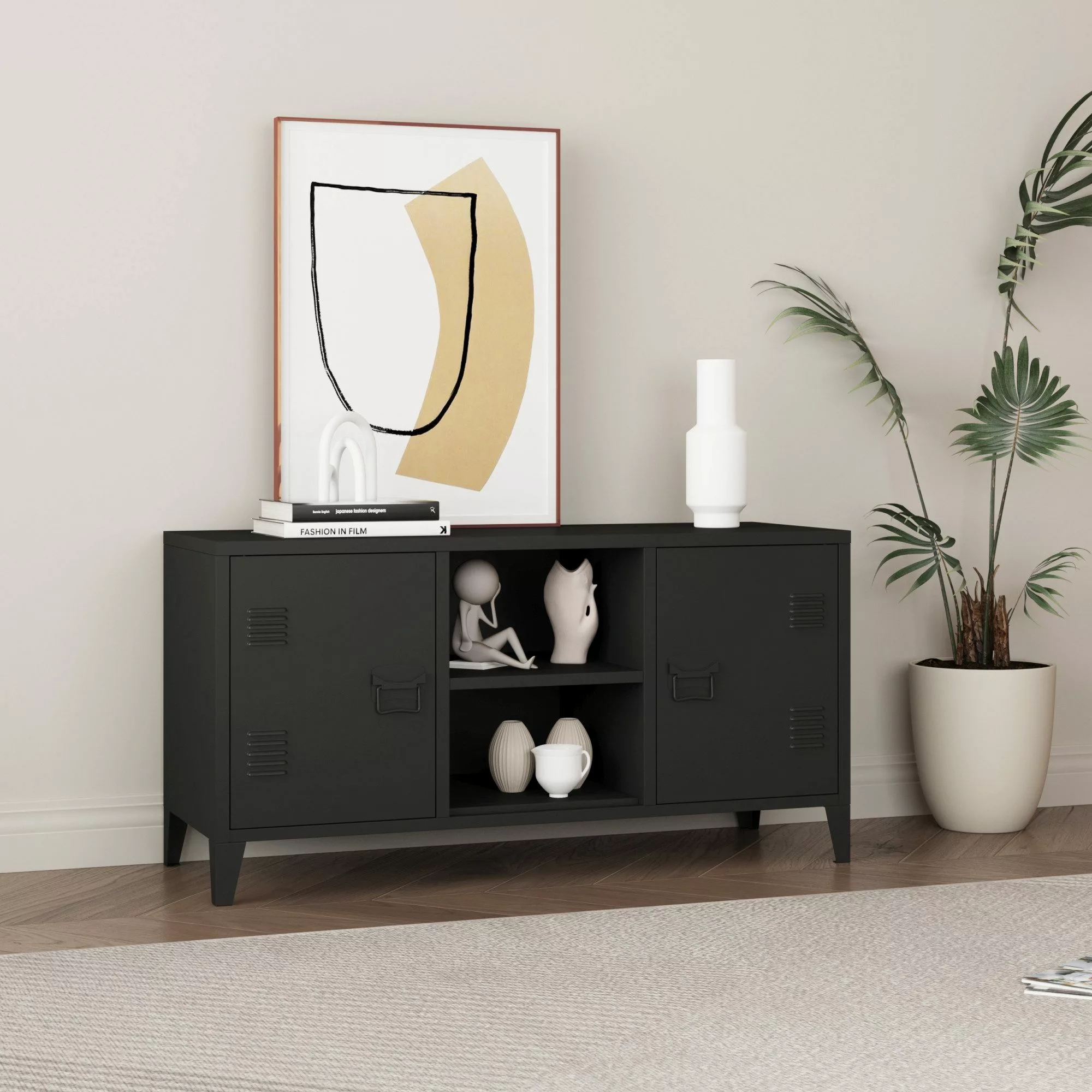 en.casa Sideboard, »Kotka« mit 2 Türen günstig online kaufen