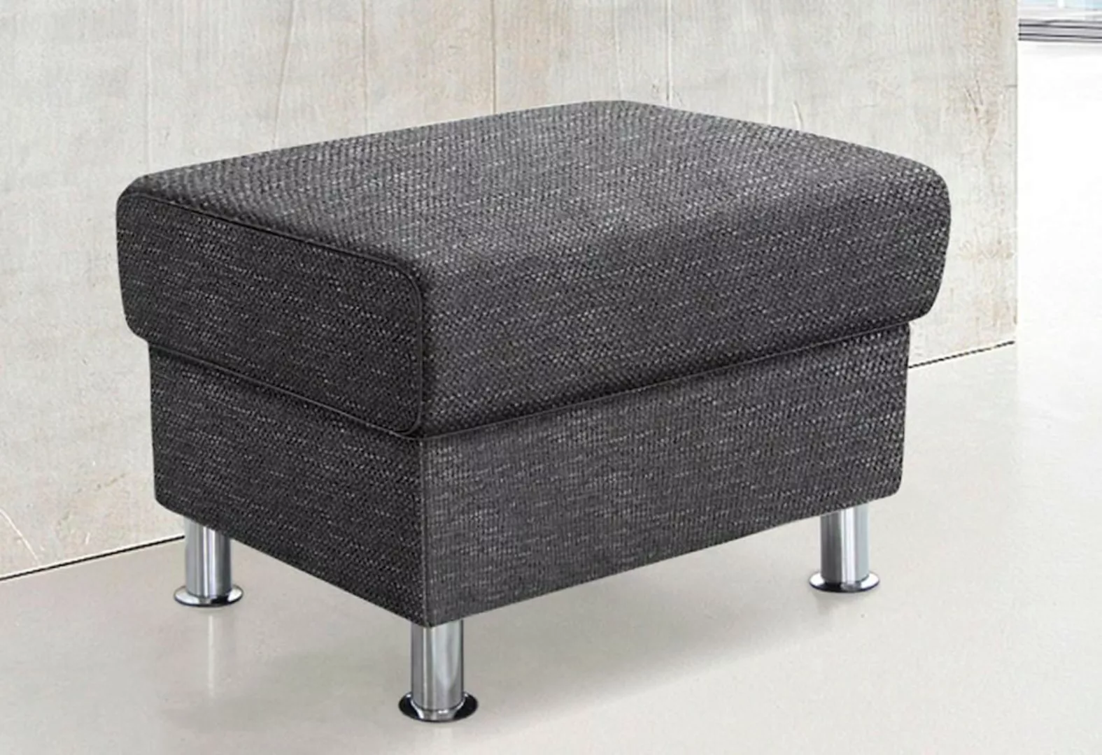 TRENDMANUFAKTUR Hocker "Rondo, Polsterhocker zur Serie, Breite 67 cm, Füße günstig online kaufen